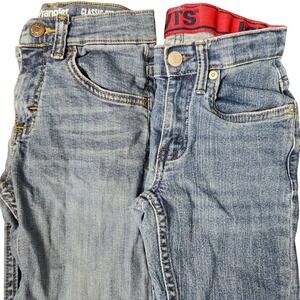 Wrangler + Levi's boys jeans size 8 Lot of 2 Straight leg